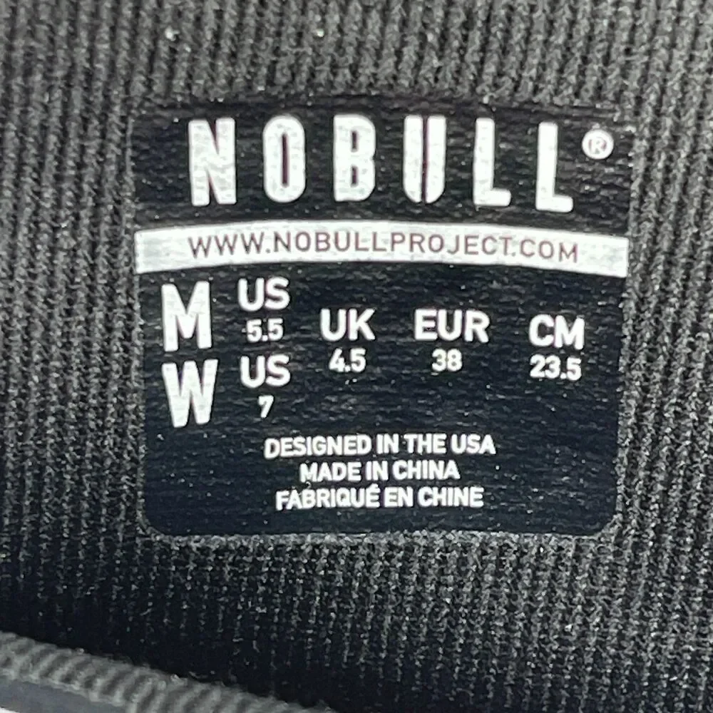 NOBULL Outwork Shoes Womens Size 7 Black SuperFabric High Top Workout Gym